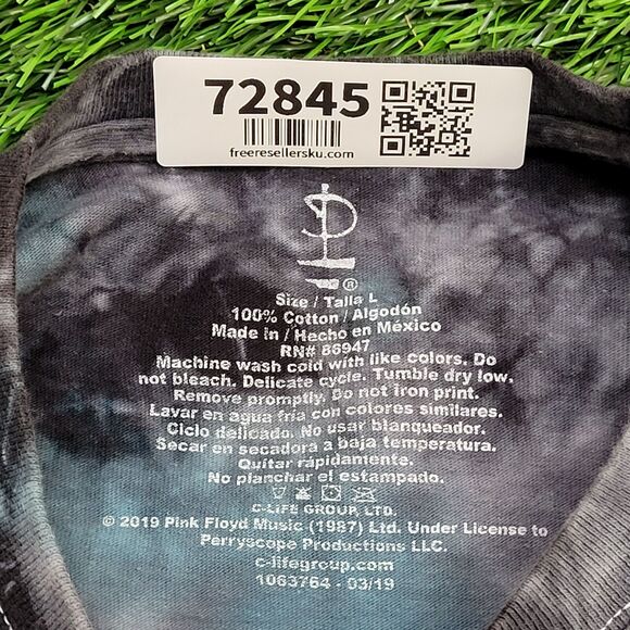 Rainbow Prism Cropped Shirt Womens Large 21x20 Gray - Picture 6 of 11